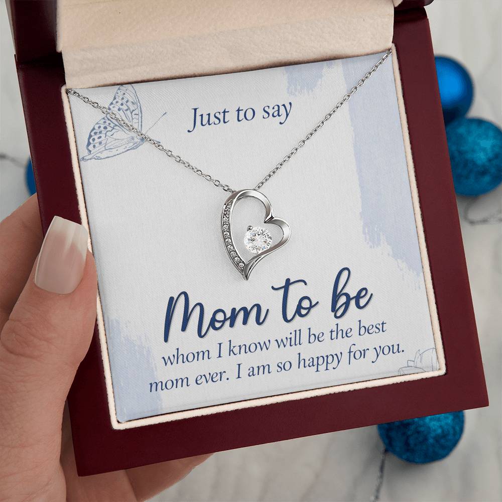 Mom to Be Heart Necklace