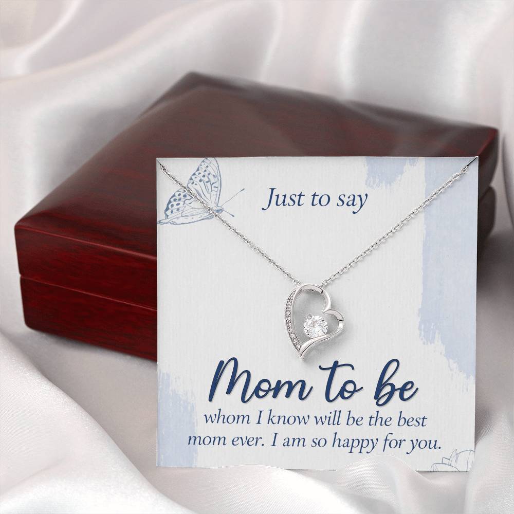 Mom to Be Heart Necklace
