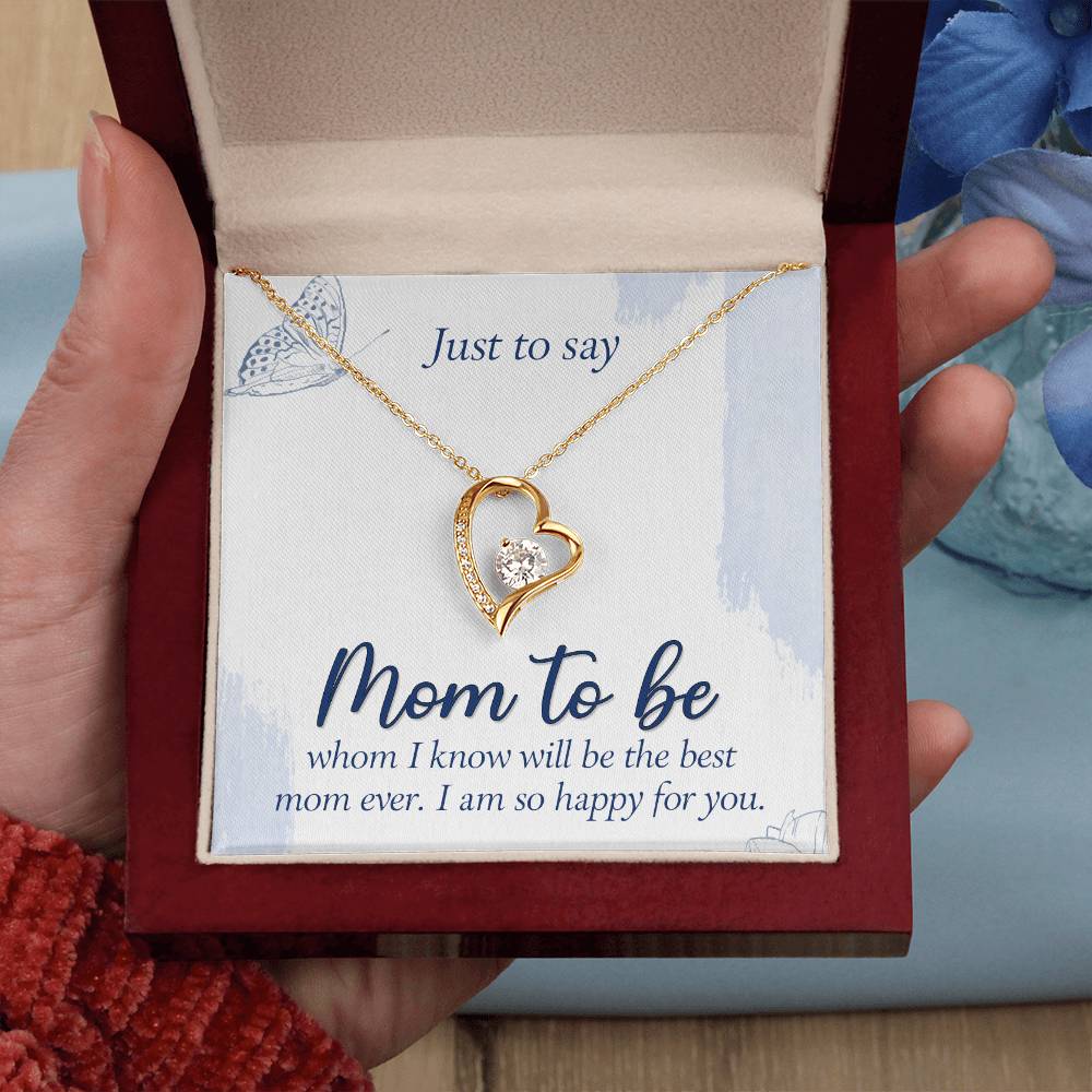 Mom to Be Heart Necklace