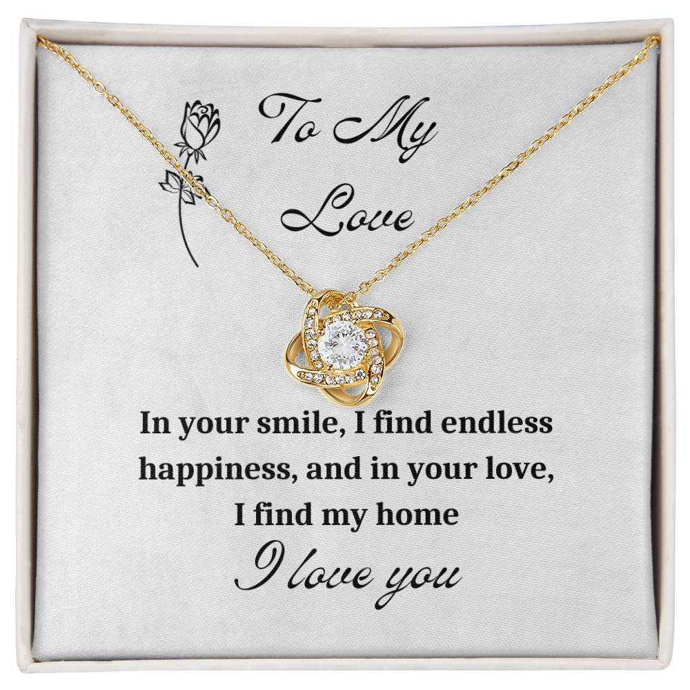 To My Love | Love Knot Necklace
