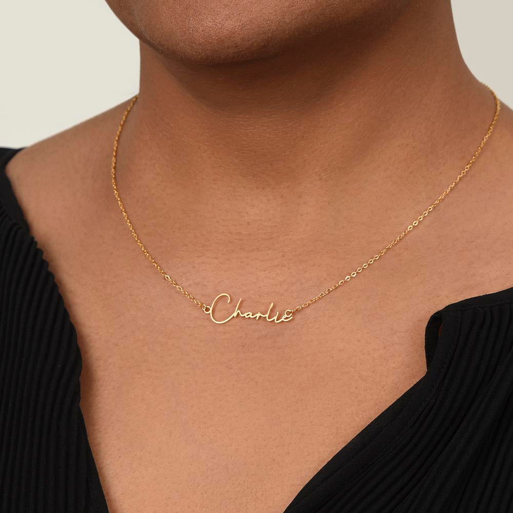 Custom Name Gold Necklace | 18K Gold Plated Name Necklace | Personalized Name Necklace