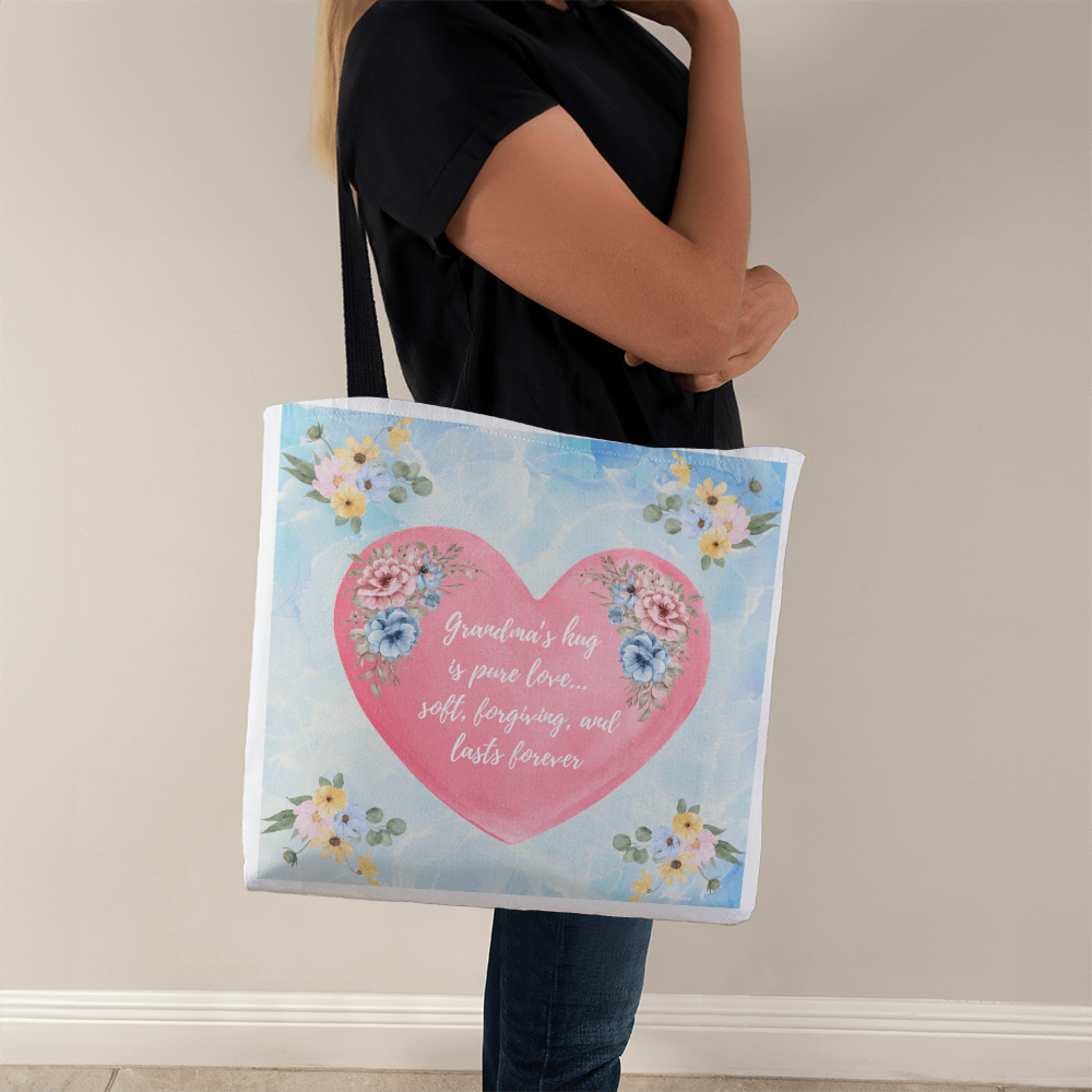 "Grandma's Love" Tote - Carry her comfort everywhere you go ✨ 3 sizes and custom handle selection!
