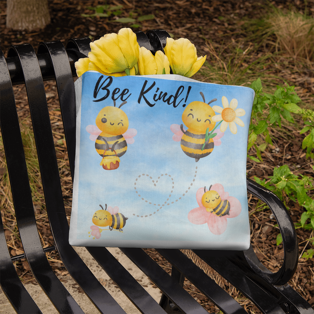 Bee Kind Canvas Tote Bag - 3 sizes available!
