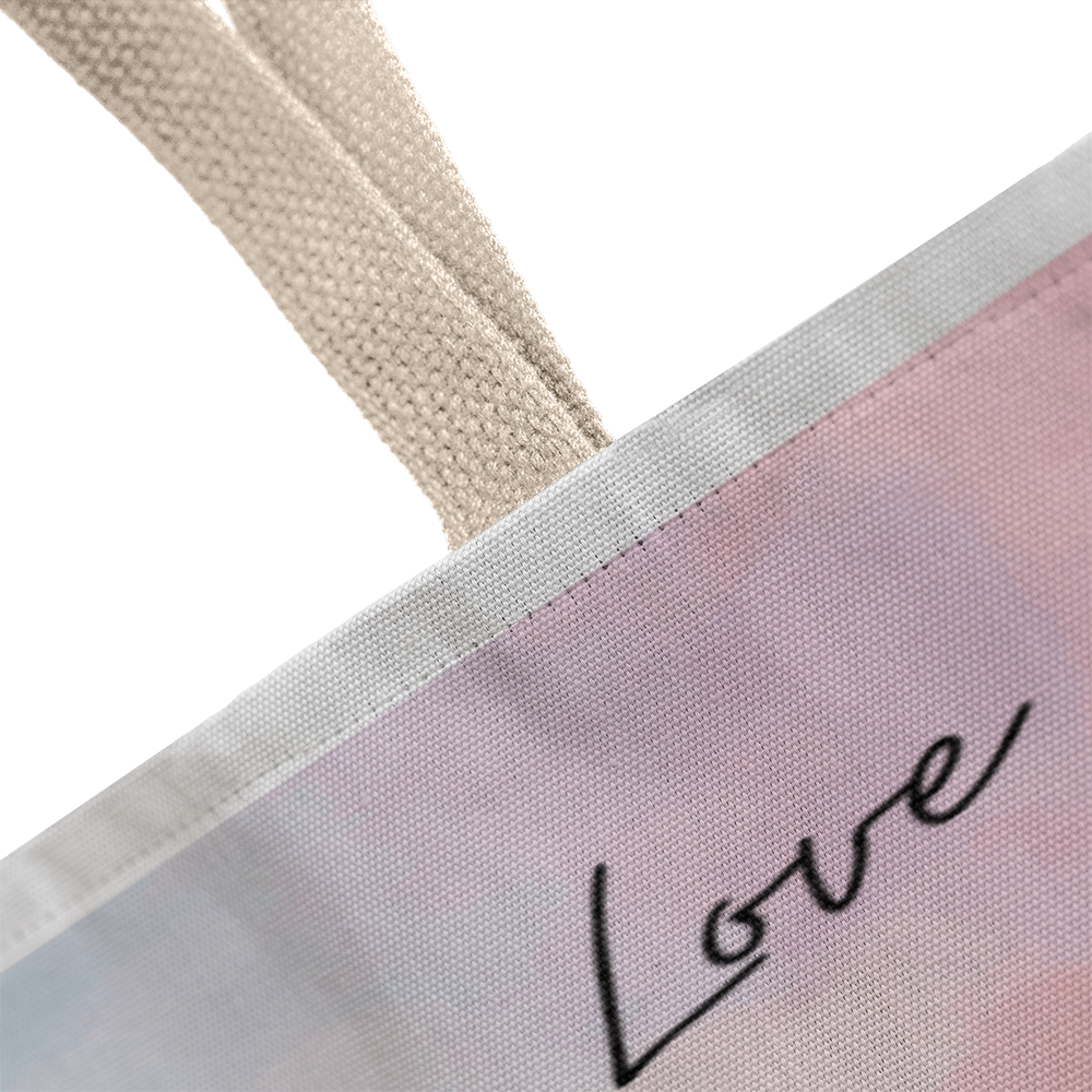 "Peace, Love, and Tea Time" - Brewed with Love Tote Bag