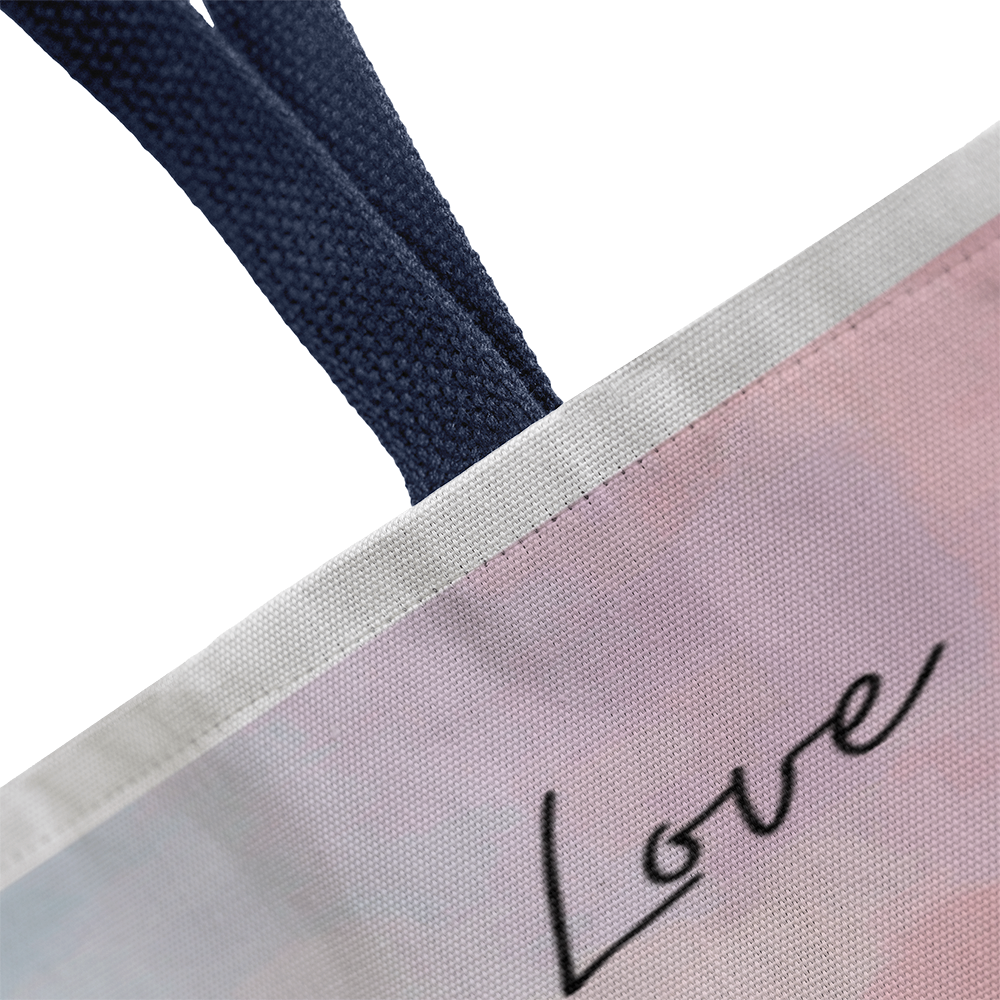"Peace, Love, and Tea Time" - Brewed with Love Tote Bag