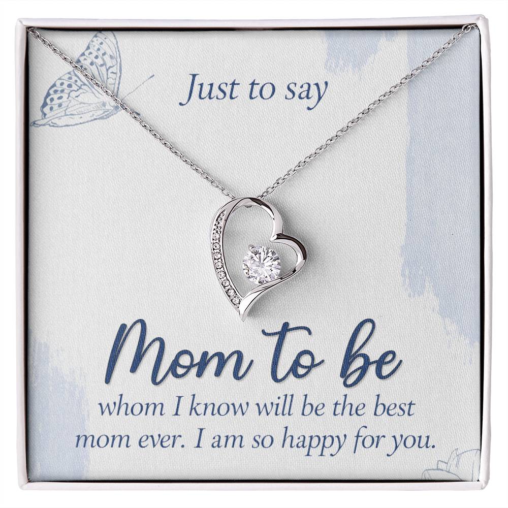Mom to Be Heart Necklace