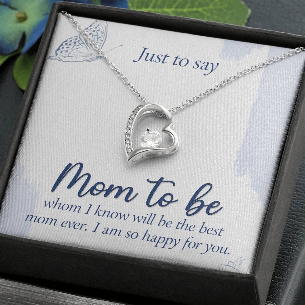 Mom to Be Heart Necklace
