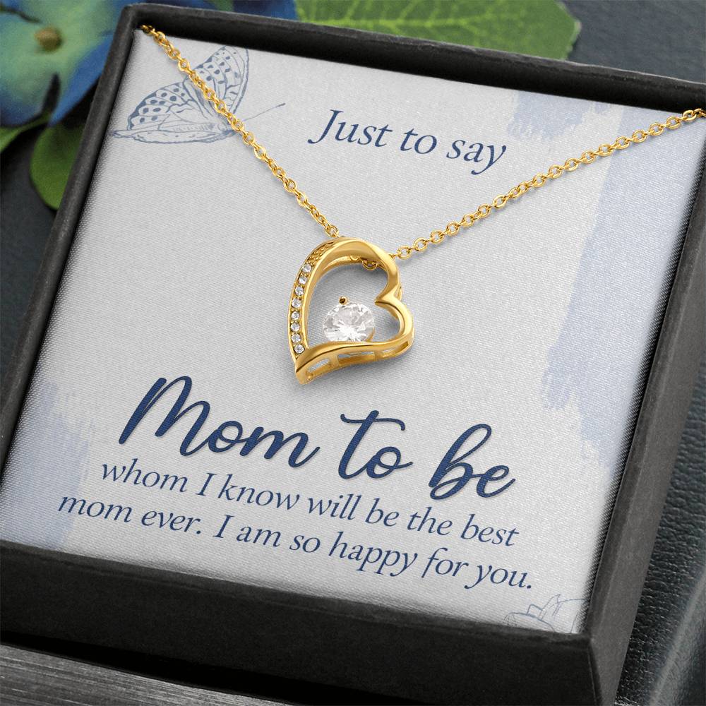 Mom to Be Heart Necklace
