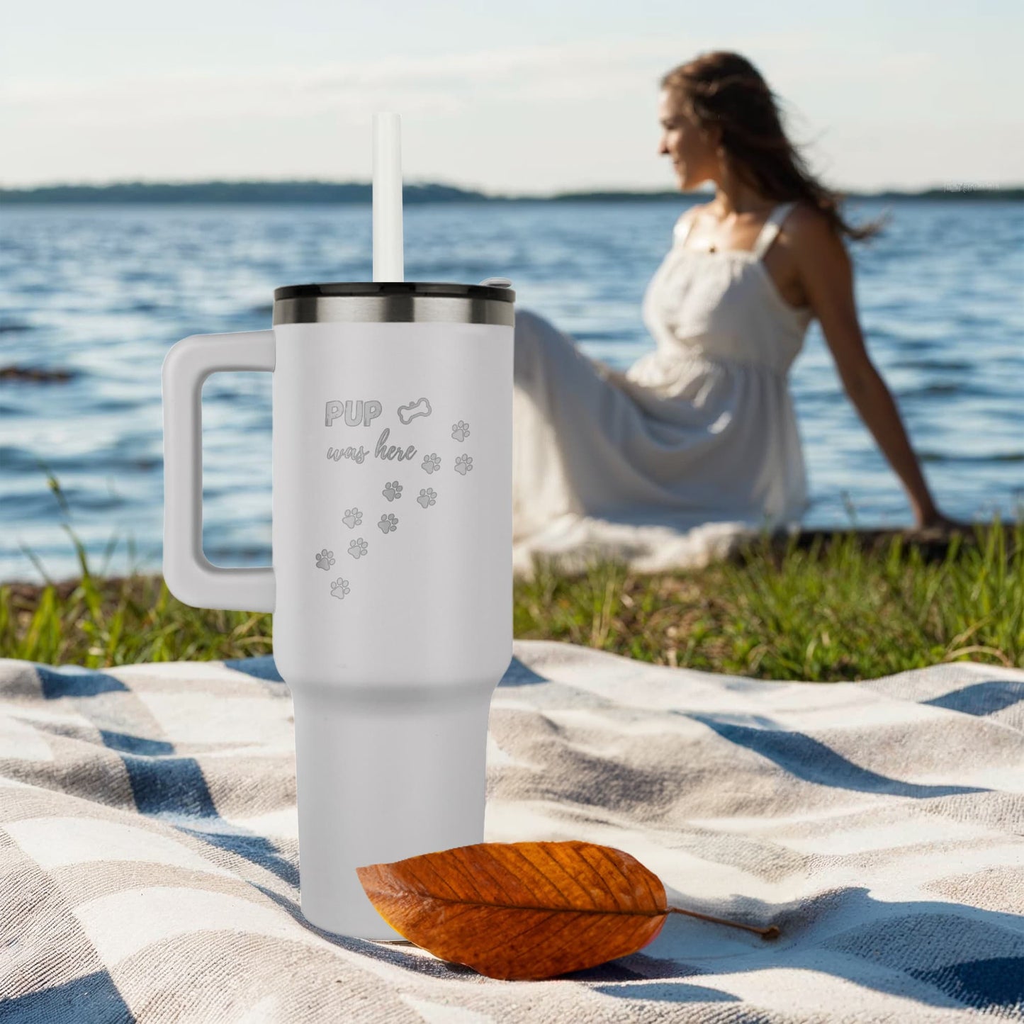 Paw Prints "Pup was here" Tumbler - 40 oz.