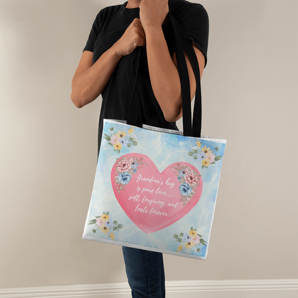 "Grandma's Love" Tote - Carry her comfort everywhere you go ✨ 3 sizes and custom handle selection!