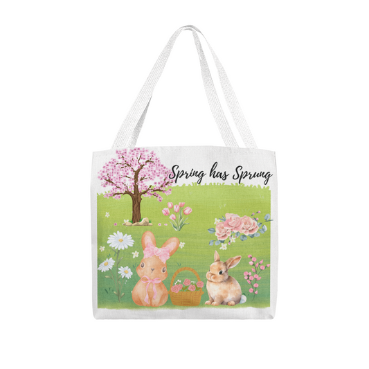 "Spring has Sprung" Classic Tote Bag - 3 sizes available!