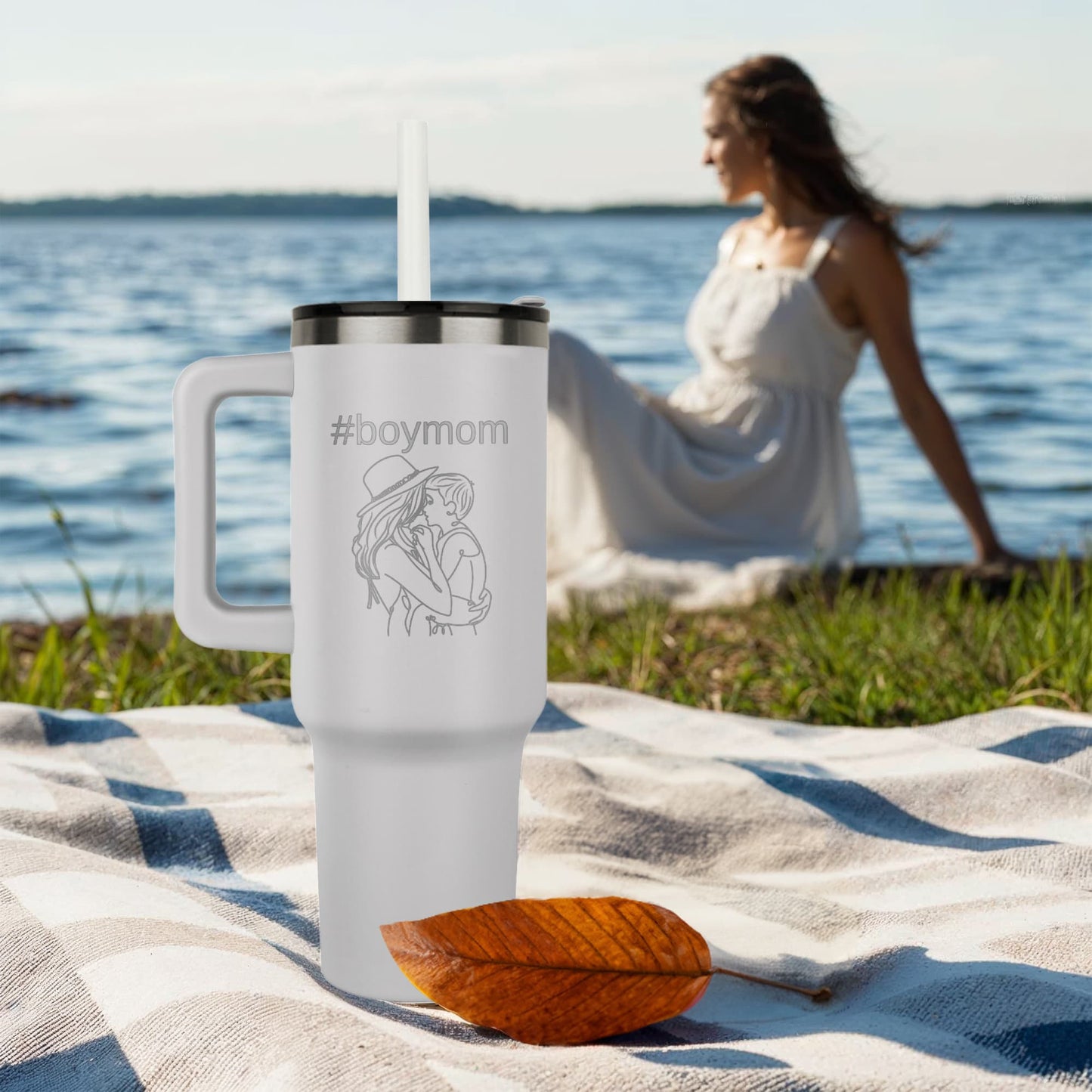 #boymom - Boy Mom Tumbler 40 oz. - choose from 5 colors!