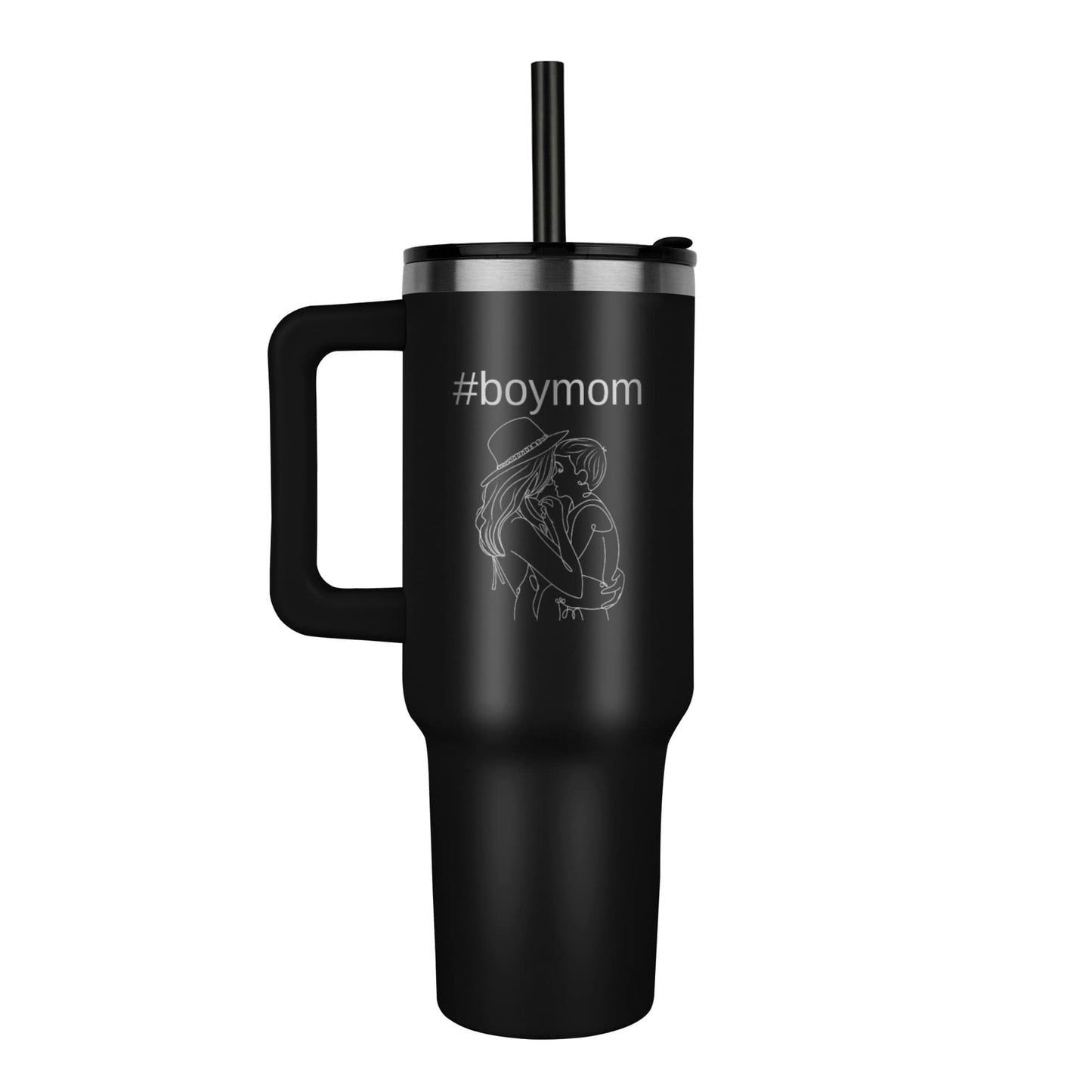 #boymom - Boy Mom Tumbler 40 oz. - choose from 5 colors!