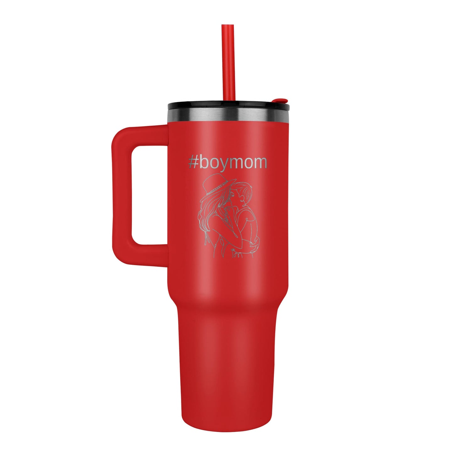 #boymom - Boy Mom Tumbler 40 oz. - choose from 5 colors!